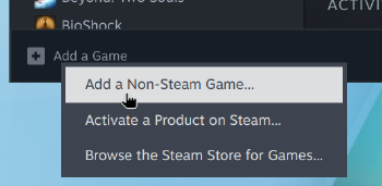 Steam Add a Game
